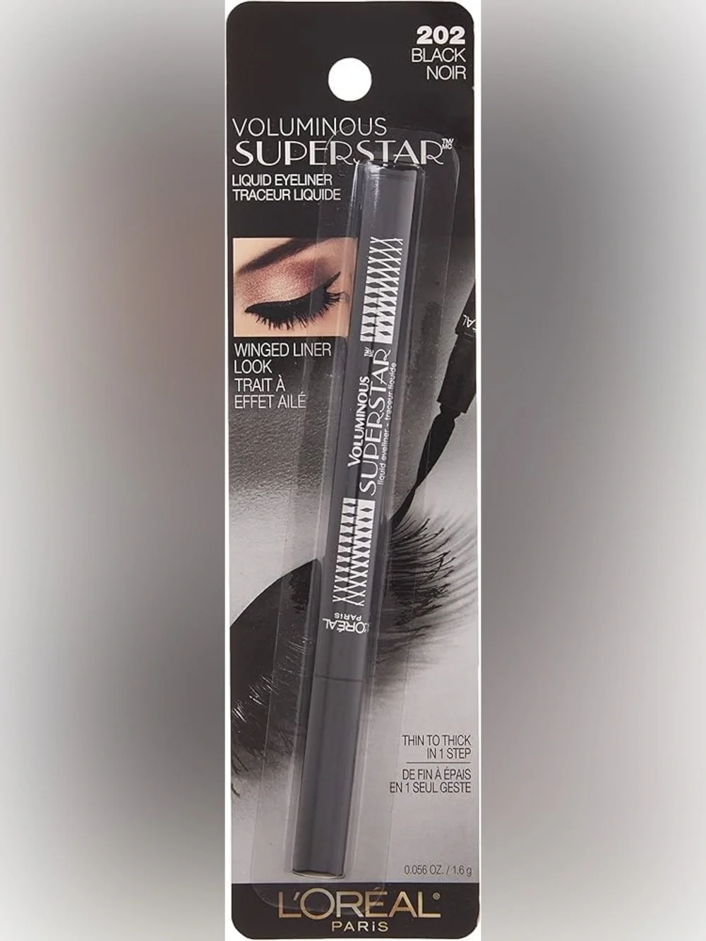 Voluminous Super Liner Liquid Eyeliner - Black